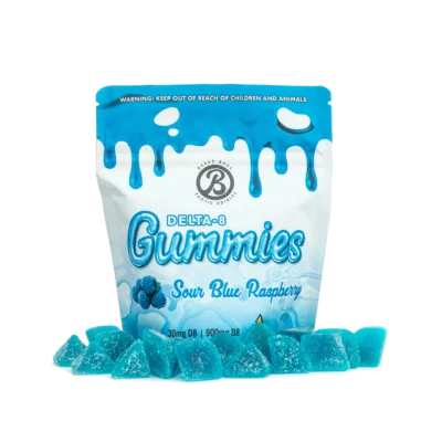 BAKED BAGS GUMMIES - SOUR BLUE RASPBERRY